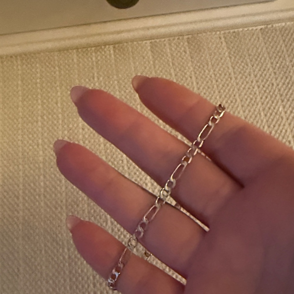 Sterling silver shinny link Chain Bracelet S925